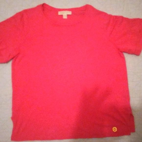 WOMEN MICHAEL KORS SHIRT COLOR PINK SIZE LARGE NWOT - Picture 1 of 5